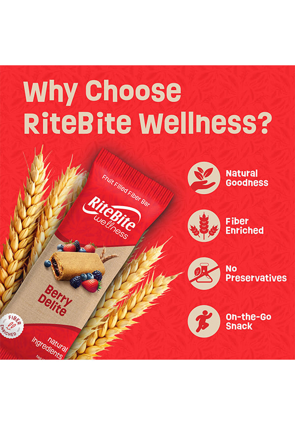 Wellness Berry Delite Fruit Filled Fiber Bar – thumbnail 2