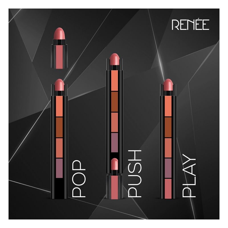 Red Tones) 5-in-1 Lipstick Stack