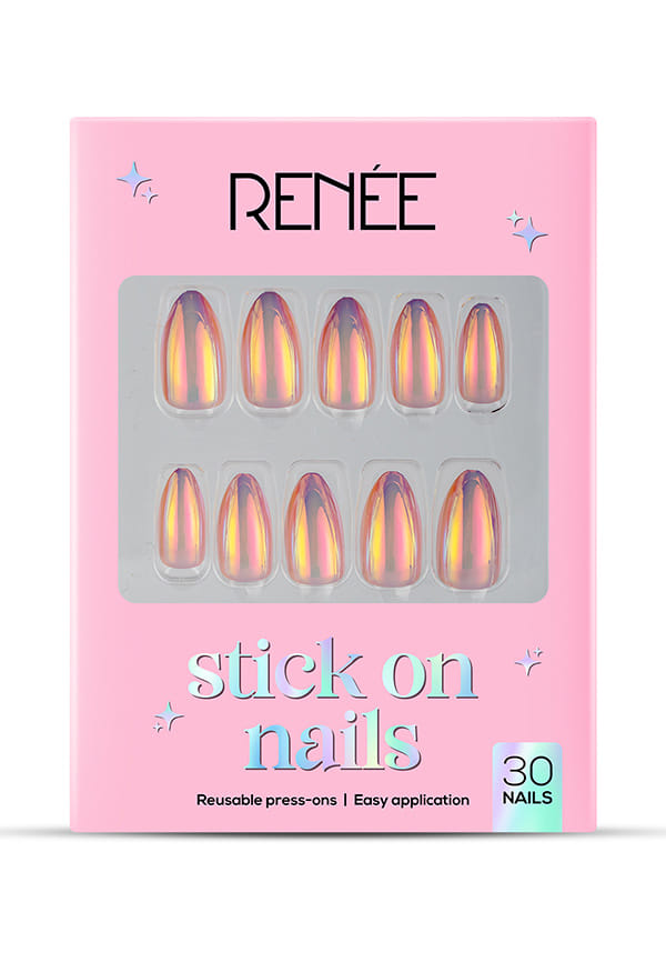 Stick On Nails Holographic Nail
