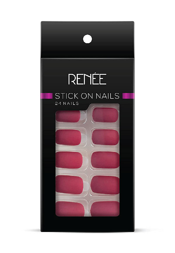 Stick On Nails | Size: 24 Pcs | Shades: L MTN 01 By RENEE