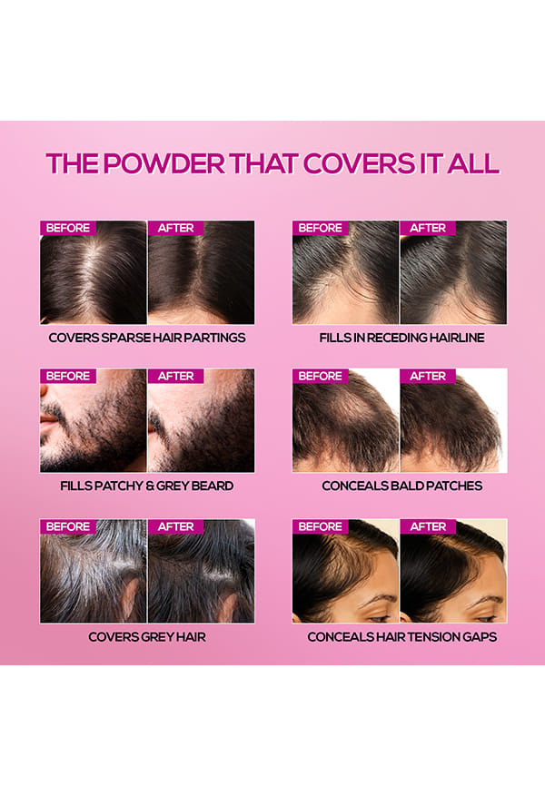 Cover-Up Hair Powder, Instantly Covers Grey Roots & Bald Spots – thumbnail 5