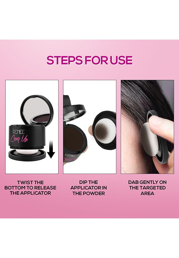 Cover-Up Hair Powder, Instantly Covers Grey Roots & Bald Spots – thumbnail 4