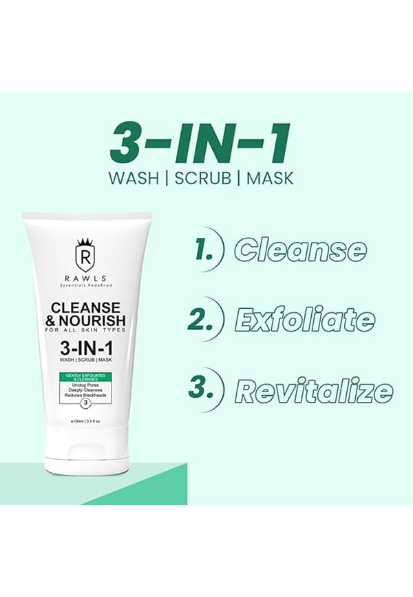 3-in-1 Face Wash, Scrub & Mask ,Reduces Blackheads & Unclogs Pores – thumbnail 2