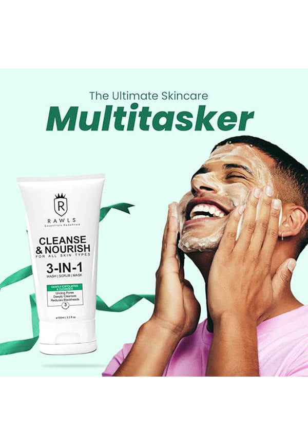 3-in-1 Face Wash, Scrub & Mask ,Reduces Blackheads & Unclogs Pores – thumbnail 4