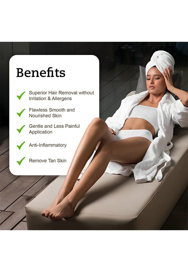 Green Apple Roll-On Hair Removal Refill Wax & Cotton Milk Pre-Waxing Gel & Aloe Vera After Wax Lotion – thumbnail 3