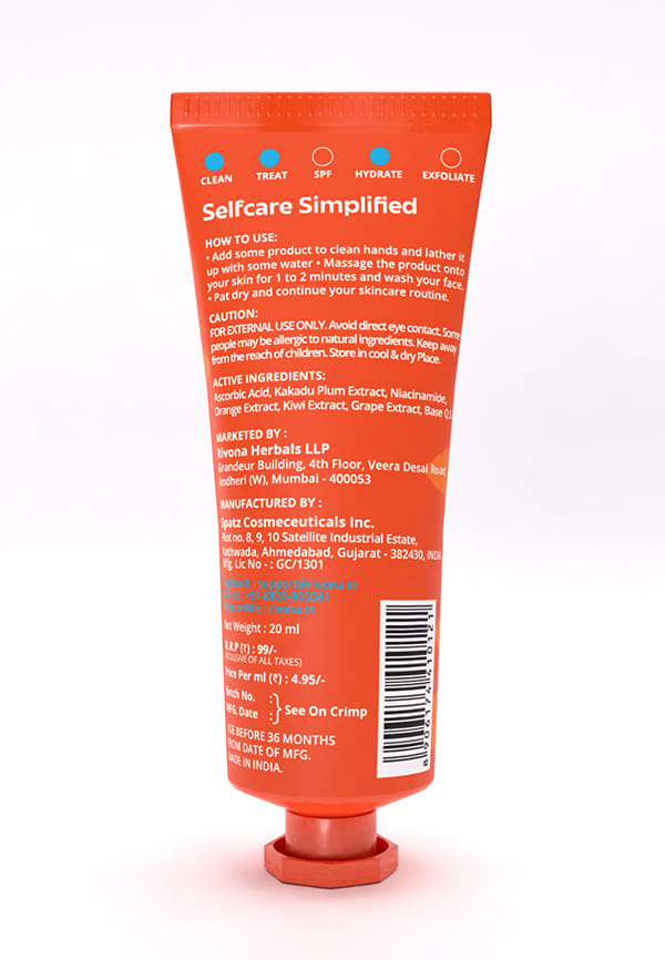 Vitamin-C Facewash with Niacinamide for Deep Cleanse – thumbnail 2