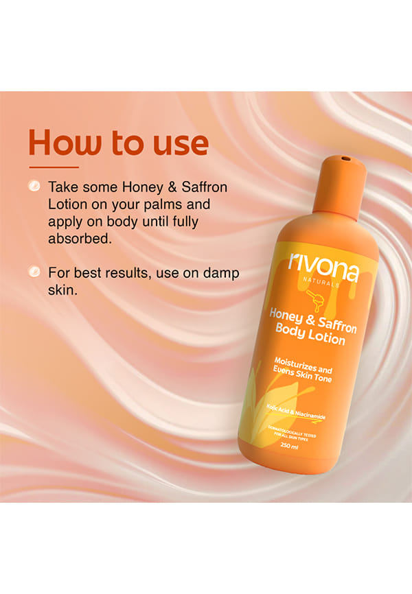 Honey & Saffron Body Lotion | 2% Kojic Acid Natural – thumbnail 3