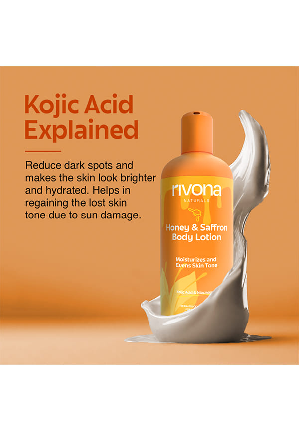 Honey & Saffron Body Lotion | 2% Kojic Acid Natural – thumbnail 5