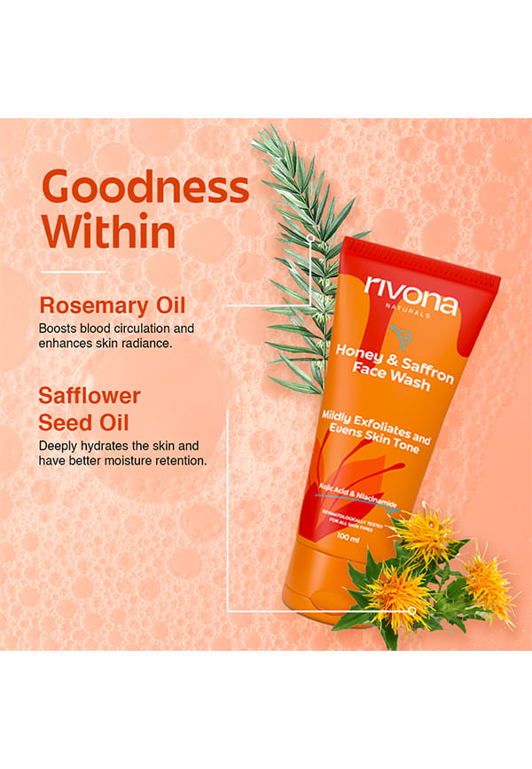 Honey&Saffron Facewash for De-pigmentation – thumbnail 4