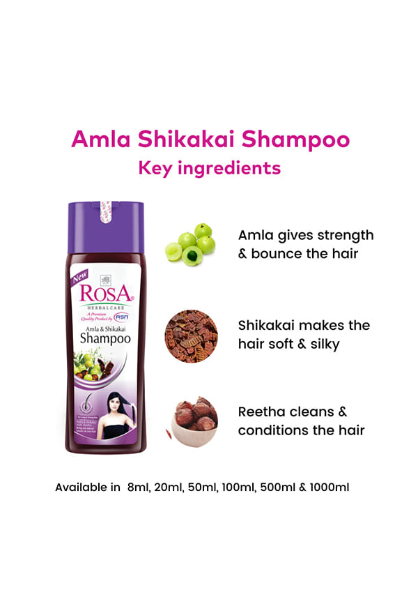 Amla & Shikakai Shampoo with Reetha and Natural & Herbal ingredients – thumbnail 3