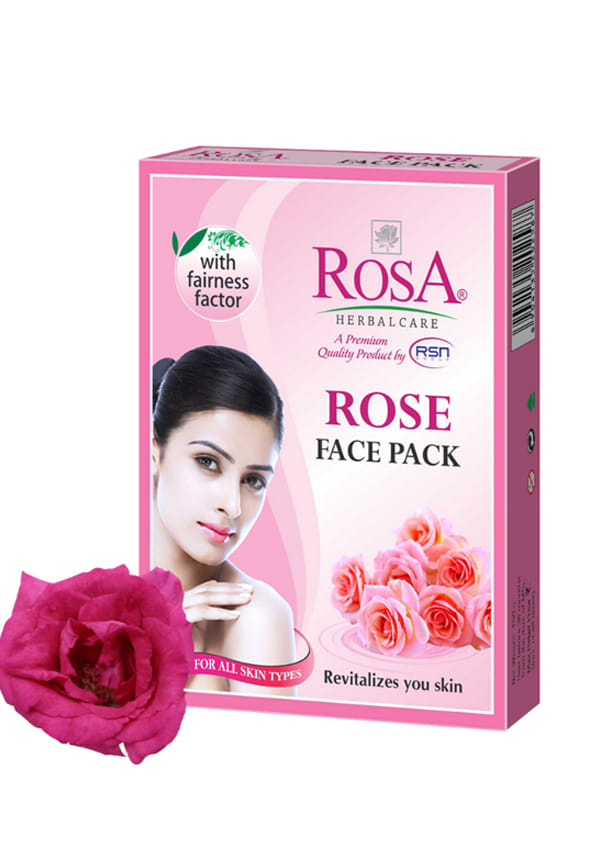 Rose Face Pack with Multani Mitti and Sandal I Glowing & Tones up Skin
