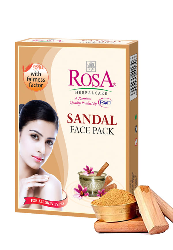 Sandal Face pack for Glowing & Tones up Skin I Natural & Herbal ingredients