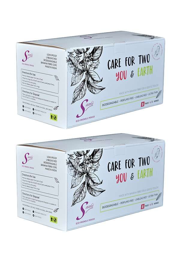 XL Banana Fibre Biodegradable Sanitary Pads