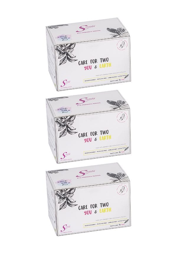 Panty Liners Bamboo Fibre Biodegradable Sanitary Pads