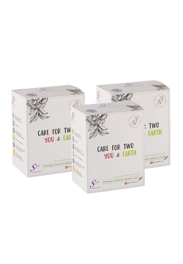 (4REG + 4XL+ 4ON) Bamboo Fibre Biodegradable Sanitary Pads