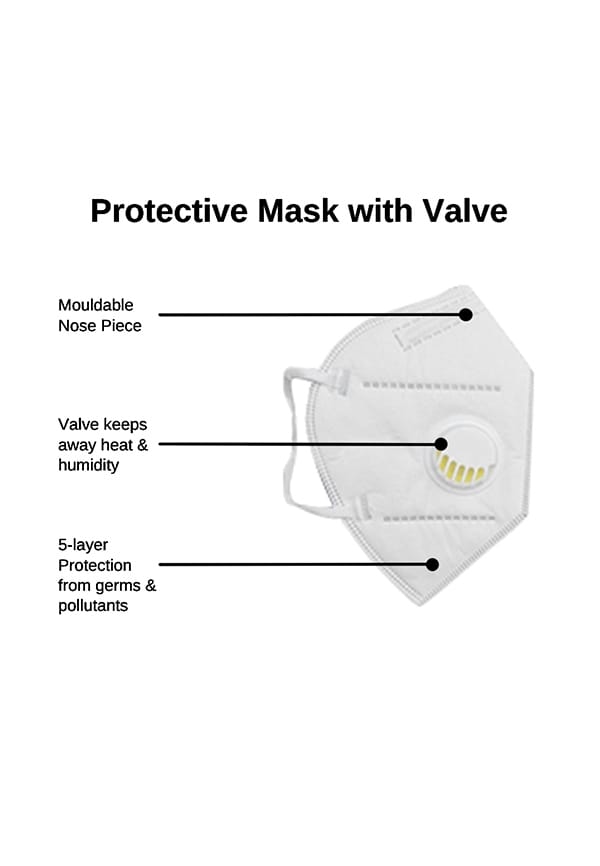 Protective Mask With Valve – thumbnail 2