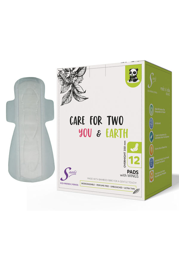 Compostable Bamboo Sanitary Pads XXL Overnight