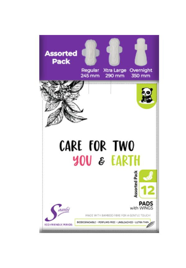 Compostable Bamboo Pads - Mixed Size Flow