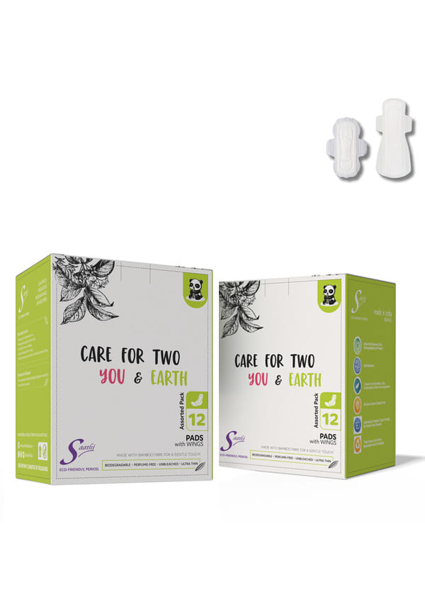 Plant-Based Bamboo Pads - Multi-Pack Sizes