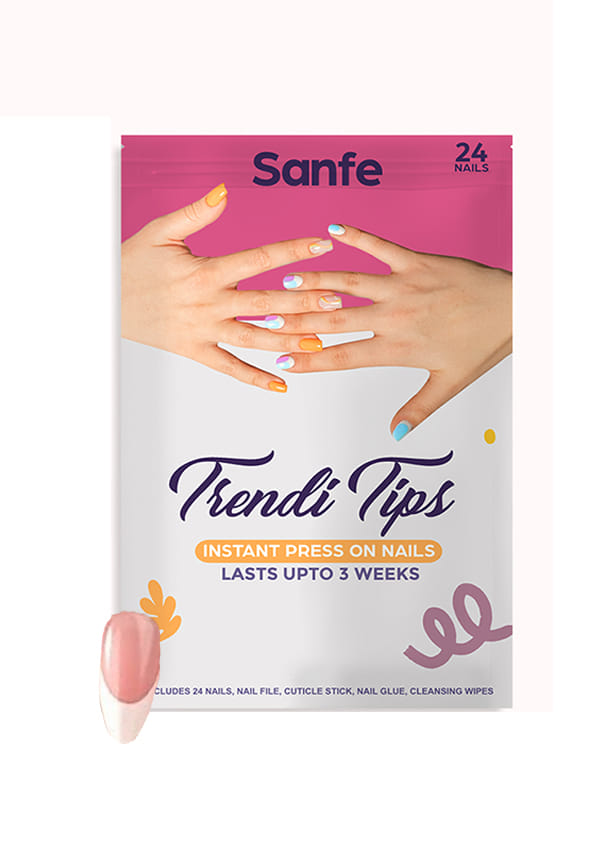 Instant Stick On Nails | 24 Reusable Artificial Fake Nail Set/Extensions