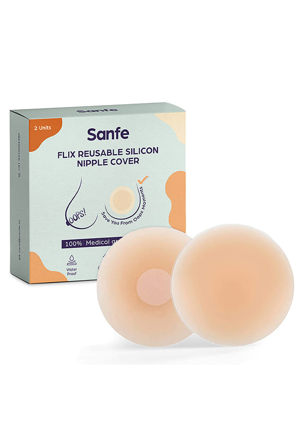Flix Reusable Silicone Nipple Cover| 10 Times Reusable