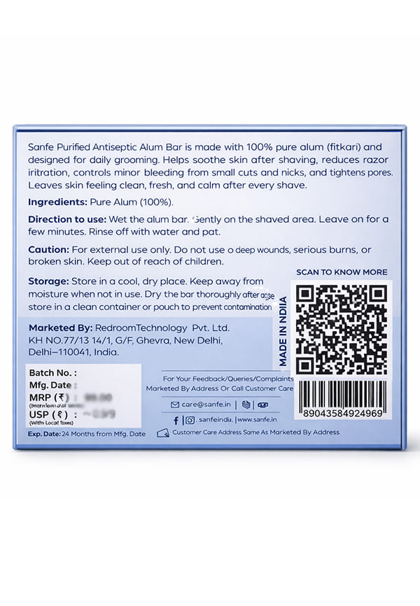 Purified Antiseptic Alum Bar – thumbnail 3