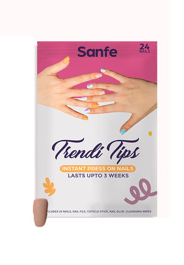 Instant Stick On Nails | 24 Reusable Artificial Fake Nail Set/Extensions