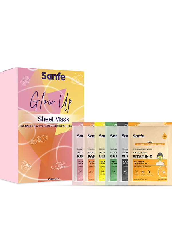 Glow Up Sheet Mask Pack of 6