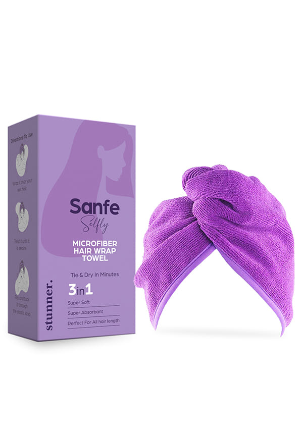 Selfly Stunner Microfiber Hair Wrap Towel