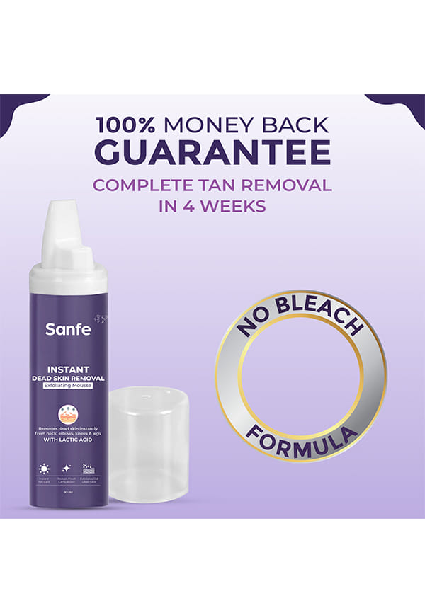 Instant Dead Skin Removal Exfoliating Mousse | Visibly Removes Tan, Exfoliation in Minutes | For Smooth & Bright Skin – thumbnail 5