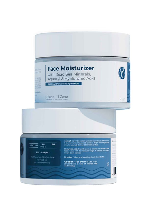 Hydrating Face Moisturiser With Dead Sea Minerals, Aquaxyl & Hyaluronic Acid