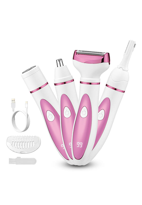 4 IN 1 Rechargeable Painless Electric Razor Trimmer for Women
