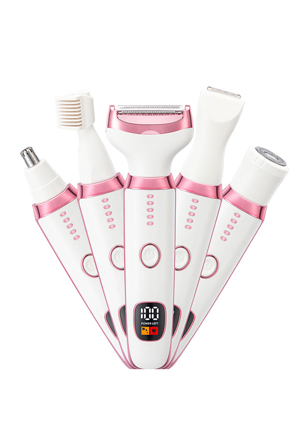 5 IN 1 Rechargeable Painless Electric Razor Trimmer for Women