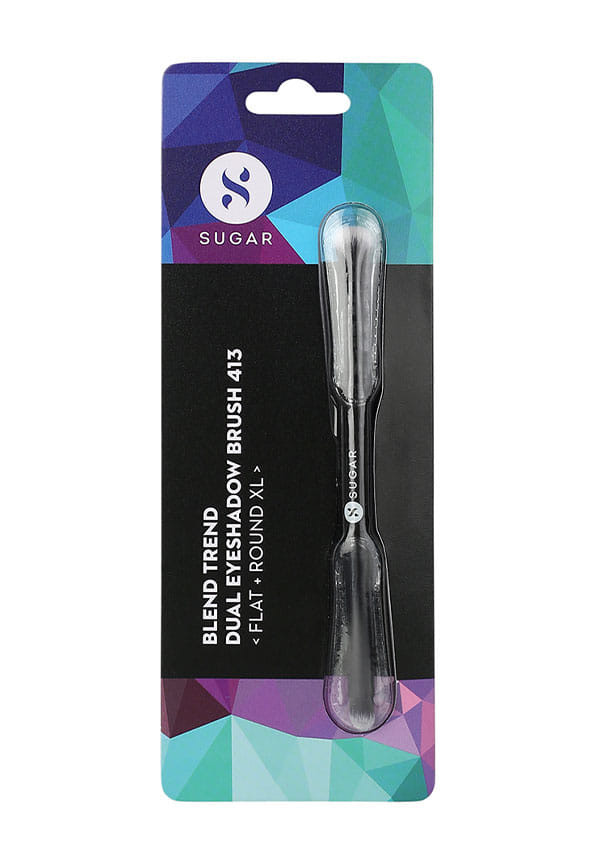 Blend Trend Dual Eyeshadow Brush - 413 Flat + Round Xl – thumbnail 4