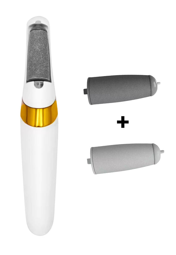 Signaxo PediCare Callus Remover With 2 Roller Heads Foot Scrubber For Dead Skin Pedicure Machine