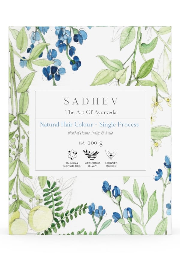 Natural Hair Colour - Single Process - Henna, Indigo & Amla 200gm
