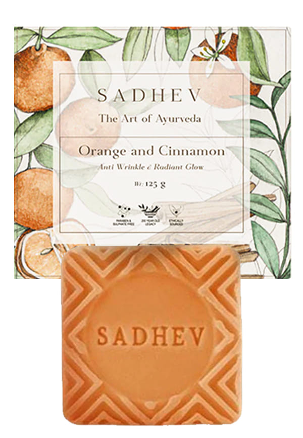 Ayurvedic Bathing Bar - Orange & Cinnamon 125g