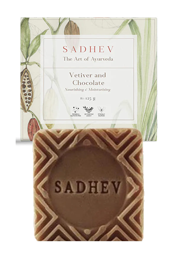 Ayurvedic Bathing Bar - Vetiver & Chocolate 125g