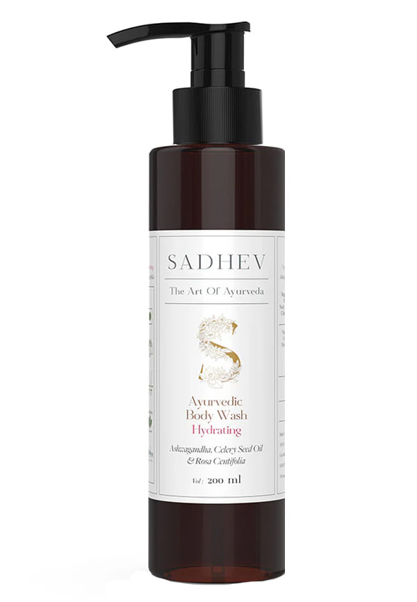 Ayurvedic Body Wash Hydrating - Ashwagandha, Celery Seed Oil & Rosa Centifolia