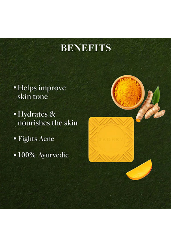 Turmeric & Mango Kernel Butter bathing bar – thumbnail 2