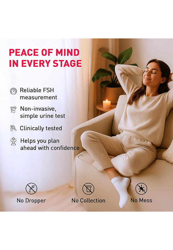 Menopause Test Kit, Midstream Urine Test To Detect FSH Levels – thumbnail 2