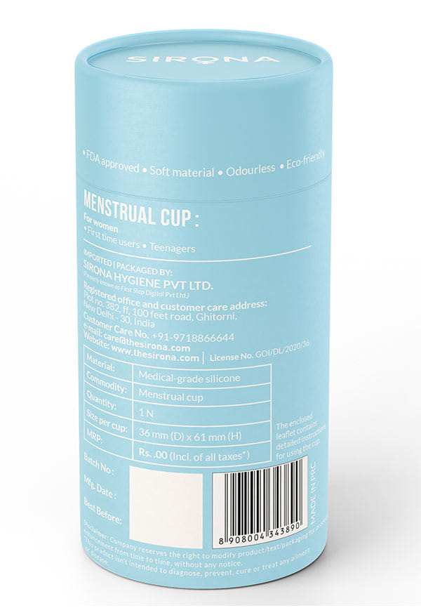 Reusable Menstrual Cup with FDA Compliant Medical Grade Silicone - Small – thumbnail 2