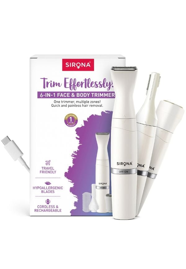 Sirona 6-in-1 Face & Body Trimmer Sirona 6-in-1 Face & Body Trimmer