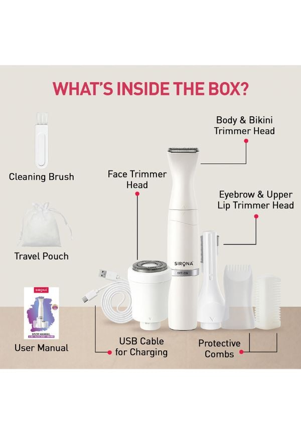 Sirona 6-in-1 Face & Body Trimmer – thumbnail 8