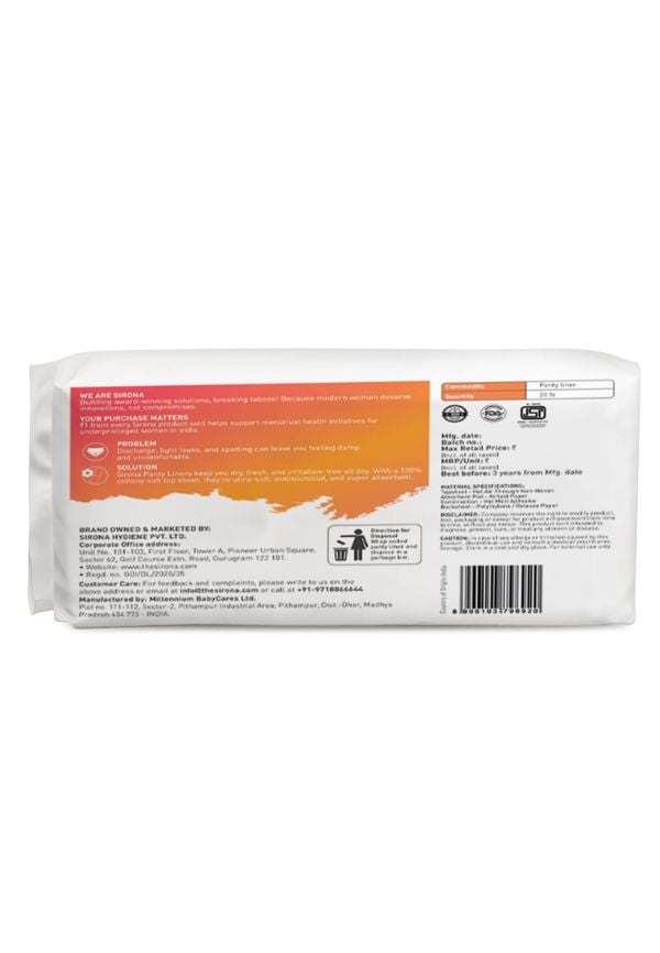 Ultra Thin Rash Free Premium Panty Liner, Regular Flow, Large (L) – thumbnail 6