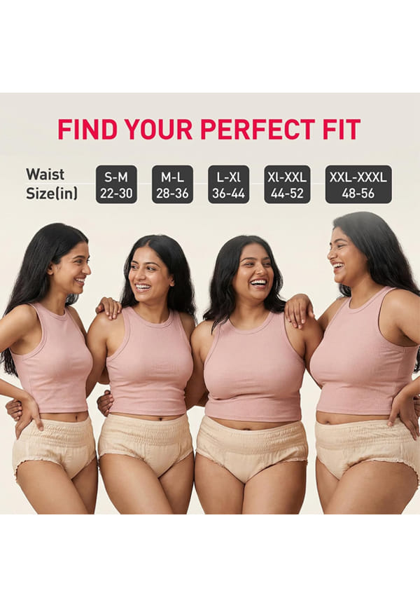 Disposable Period Panties for 360 Degree Protection (L-XL) | Super Absorbent – thumbnail 7