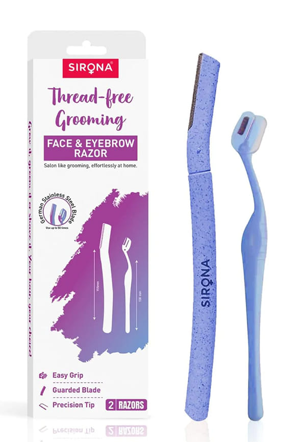 Reusable Eyebrow & Face Razor for Women - 2 Razors | Painless Facial Hair Removal Reusable Eyebrow & Face Razor for Women - 2 Razors | Painless Facial Hair Removal