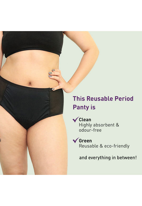 Girls Hanes Ultimate® 4-Pack Comfort Period Hipster Panties