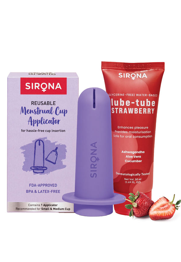 FDA Approved Reusable Menstrual Cup Applicator with Free Strawberry ...