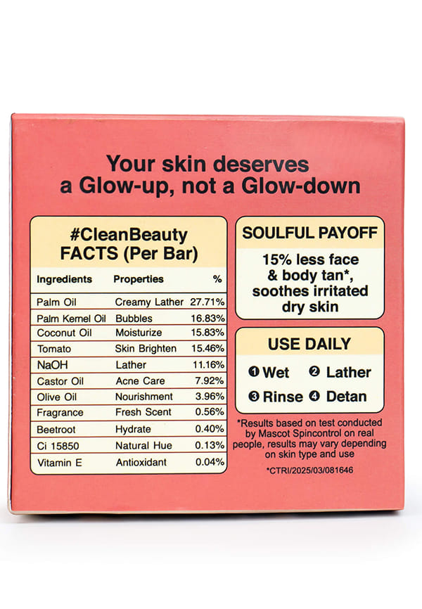 Tomato Soap for Skin Brightening, Tan Removal & Glow – thumbnail 2